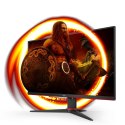 AOC 24G2SAE/BK monitor komputerowy 60,5 cm (23.8") 1920 x 1080 px Full HD Czarny, Czerwony AOC