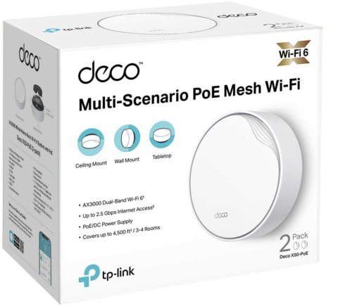 DOMOWY SYSTEM WI-FI MESH TP-LINK DECO X50-POE (2-PACK) TP-LINK