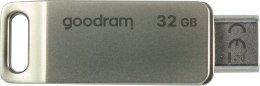 Goodram ODA3 pamięć USB 32 GB USB Type-A / USB Type-C 3.2 Gen 1 (3.1 Gen 1) Srebrny Goodram