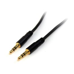 StarTech MU3MMS kabel audio 0,91 m 3.5mm Czarny StarTech.com