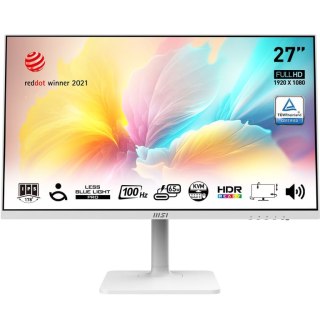 MSI Modern MD272XPW monitor komputerowy 68,6 cm (27") 1920 x 1080 px Full HD Biały MSI