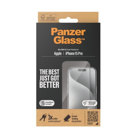 PanzerGlass Ultra Wide Fit Przezroczysta ochrona ekranu Apple 1 szt. PanzerGlass