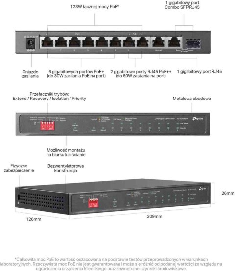 SWITCH TP-LINK TL-SG1210PP TP-LINK