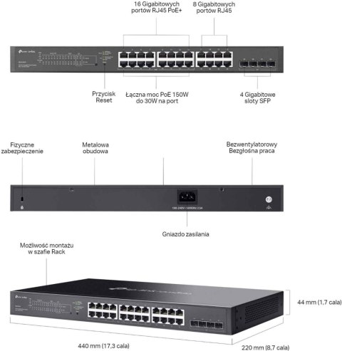 SWITCH TP-LINK TL-SG2428LP TP-LINK