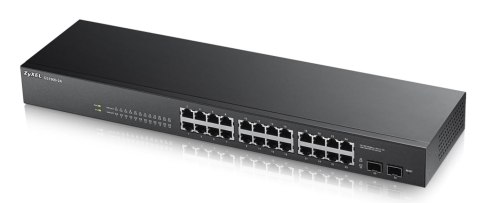 Zyxel GS1900-24 łącza sieciowe Zarządzany Gigabit Ethernet (10/100/1000) Czarny Zyxel