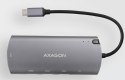 Axagon HMC-6M2 huby i koncentratory USB 3.2 Gen 1 (3.1 Gen 1) Type-C 5000 Mbit/s Aluminium Axagon