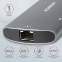 Axagon HMC-6M2 huby i koncentratory USB 3.2 Gen 1 (3.1 Gen 1) Type-C 5000 Mbit/s Aluminium Axagon