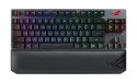 ASUS ROG Strix Scope RX TKL Wireless Deluxe klawiatura USB + RF Wireless + Bluetooth AZERTY Francuski Czarny ASUS