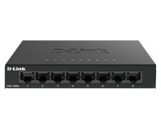 D-Link DGS-108GL łącza sieciowe Nie zarządzany Gigabit Ethernet (10/100/1000) Czarny D-Link