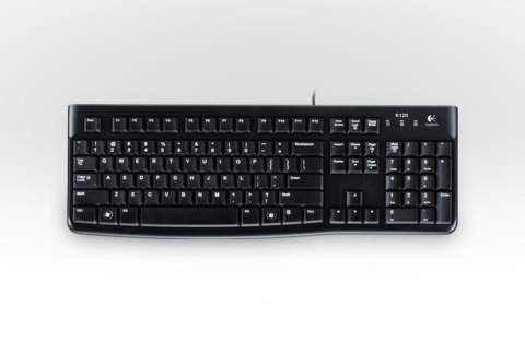 Logitech Keyboard K120 for Business klawiatura Biuro USB QWERTY Rosyjski Czarny Logitech