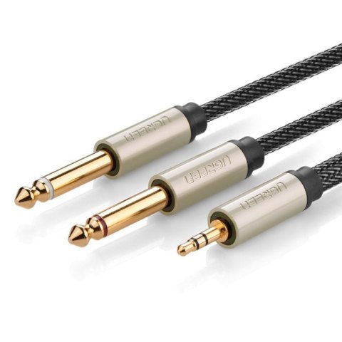 Ugreen 10613 kabel audio 1 m 2 x 6.35mm 3.5mm Czarny Ugreen