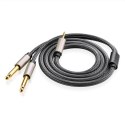 Ugreen 10613 kabel audio 1 m 2 x 6.35mm 3.5mm Czarny Ugreen