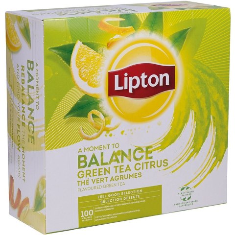 Lipton Herbata Lipton Balance Green Tea Citrus (100)