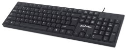 Manhattan 179324 klawiatura USB QWERTY Angielski Czarny Manhattan