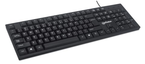 Manhattan 179324 klawiatura USB QWERTY Angielski Czarny Manhattan