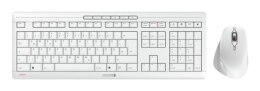 CHERRY JD-8550DE-0 klawiatura Dołączona myszka Dom/Biuro RF Wireless QWERTZ Niemiecki Biały CHERRY