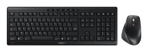 CHERRY JD-8550FR-2 klawiatura Dołączona myszka Dom/Biuro RF Wireless AZERTY Francuski Czarny CHERRY