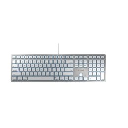 CHERRY KC 6000 SLIM FOR MAC klawiatura USB QWERTY Skandynawia Srebrny CHERRY