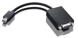 Lenovo 0A36536 adapter kablowy VGA (D-Sub) Mini DisplayPort Czarny Lenovo