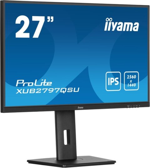 Iiyama ProLite XUB2797QSU-B2 monitor komputerowy 68,6 cm (27") 2560 x 1440 px 4K Ultra HD LED Czarny Iiyama