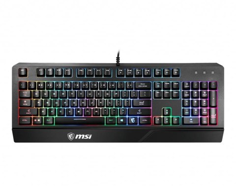 MSI VIGOR GK20 klawiatura Gaming USB QWERTZ Niemiecki Czarny MSI