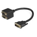 StarTech DVISPL1DD kabel DVI 0,3 m DVI-D 2 x DVI-D Czarny StarTech.com