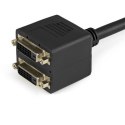 StarTech DVISPL1DD kabel DVI 0,3 m DVI-D 2 x DVI-D Czarny StarTech.com