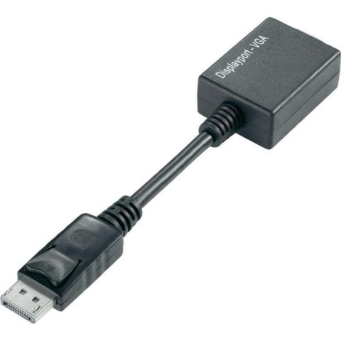 Techly IADAP-DSP-250 adapter kablowy 0,07 m DisplayPort 2 x VGA (D-Sub) Czarny Techly