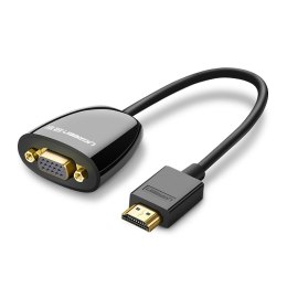 Ugreen 40253 adapter kablowy 0,25 m HDMI Typu A (Standard) VGA (D-Sub) Czarny Ugreen