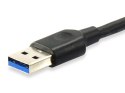 Equip 128343 kabel USB 0,25 m USB 3.2 Gen 1 (3.1 Gen 1) USB C USB A Czarny Equip