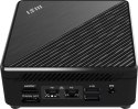 MSI Cubi N ADL-007DE Intel® N N100 4 GB DDR4-SDRAM 128 GB SSD Windows 11 Pro Mini PC Czarny MSI