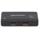 Manhattan 207669 rozgałęziacz telewizyjny HDMI 2x HDMI Manhattan