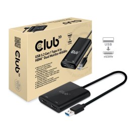 CLUB3D USB A to HDMI™ 2.0 Dual Monitor 4K 60Hz CLUB3D