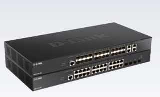 D-Link DXS-1210-28T łącza sieciowe Zarządzany L2/L3 10G Ethernet (100/1000/10000) 1U Czarny D-Link