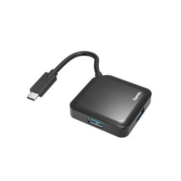 Hama 00200112 huby i koncentratory USB 3.2 Gen 1 (3.1 Gen 1) Type-C 5000 Mbit/s Czarny Hama