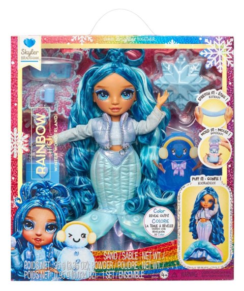 120834-EUC Rainbow High Winter Wonderland Doll- Skyler (Blue) Rainbow High