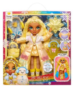 120858-EUC Rainbow High Winter Wonderland Doll- Sunny (Yellow) Rainbow High