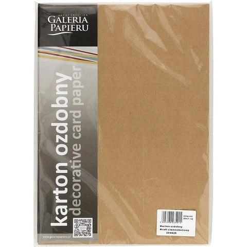 Galeria Papieru Karton ozdobny Galeria Papieru A4/230g Kraft ciemnobeżowy (20)