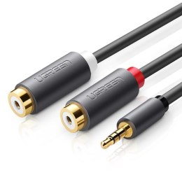 Ugreen 10547 kabel audio 3.5mm 2 x RCA Czarny Ugreen