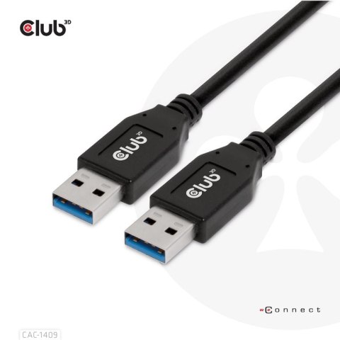 CLUB3D CAC-1409 kabel USB USB 3.2 Gen 2 (3.1 Gen 2) 0,5 m USB A Czarny CLUB3D