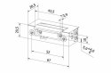 Elektrozaczep BIRA symetryczny ES1-001 12V AC/DC podstawowy BIRA