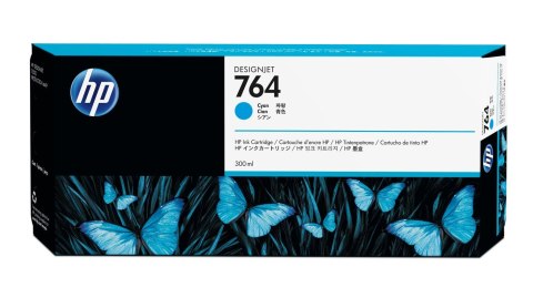 HP 764 wkład atramentowy błękitny, 300 ml HP