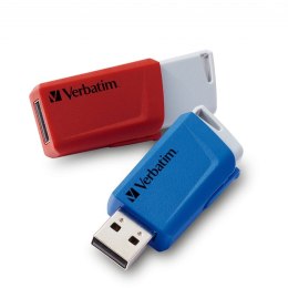 Verbatim Store 'n' Click pamięć USB 32 GB USB Typu-A 3.2 Gen 1 (3.1 Gen 1) Niebieski, Szary, Czerwony Verbatim