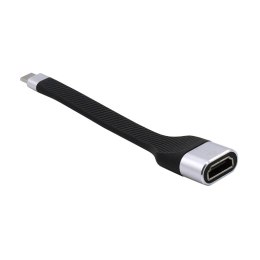 I-tec C31FLATHDMI60HZ adapter kablowy 0,11 m USB Type-C HDMI Czarny, Srebrny I-tec