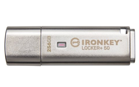 Kingston Technology IronKey Locker+ 50 pamięć USB 256 GB USB Typu-A 3.2 Gen 1 (3.1 Gen 1) Srebrny Kingston Technology