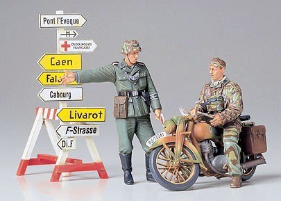 Tamiya Zestaw German Motorcycle Orderly Set