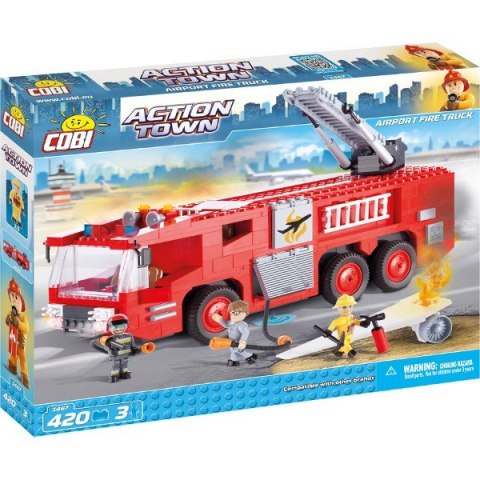 Cobi Klocki Klocki Action Town Lotnisko Fire Truck