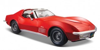 Maisto Model metalowy Chevrolet Corvette 1970 czerwony