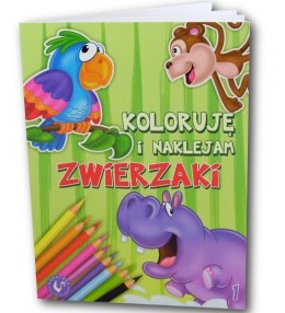 Promatek Koloruję i Naklejam Zwierzaki 1