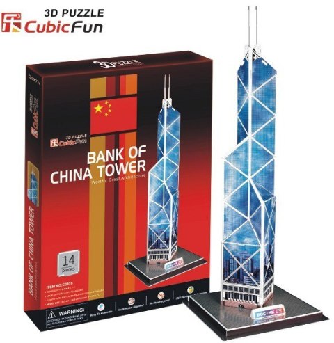 Cubic Fun PUZZLE 3D Budynek Bank of China